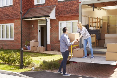 Removal team helping with a home move in Hammersmith