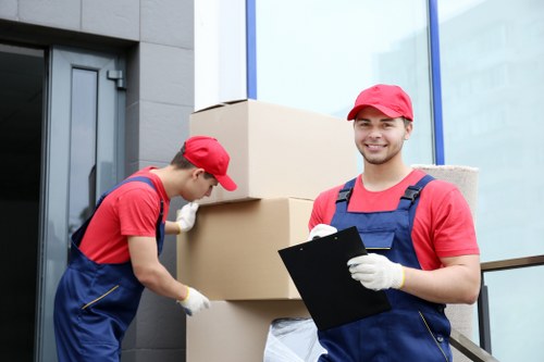 Removal team helping with a home move in Hammersmith