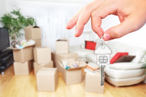 Careful handling of fragile items during a Hammersmith move
