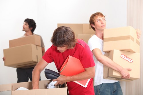 Man and van removals team helping with a home move in Hammersmith