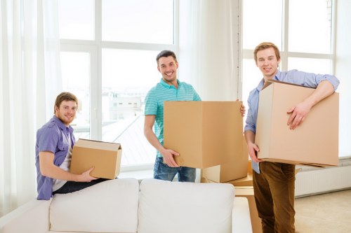 Local removals van supporting office and commercial relocations