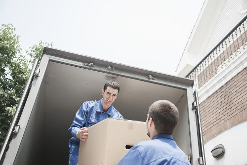 Local Hammersmith van service loading items securely