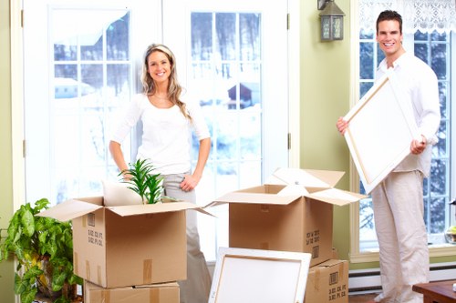 Organised packing materials ready for a local move