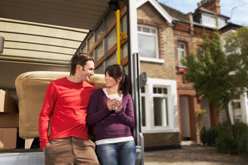 Removal van loaded for a local move near Hammersmith