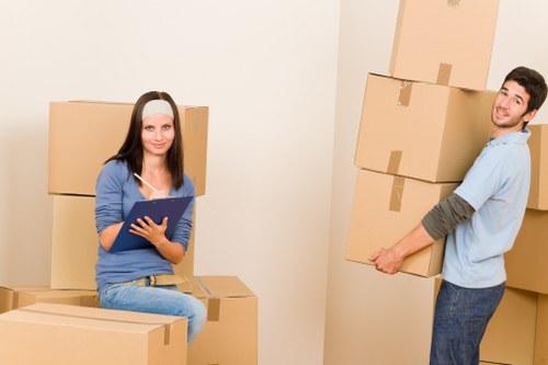 Removals van planned for a move near Hammersmith Broadway