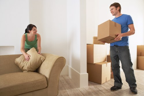 Hammersmith removal van assisting with home or office move